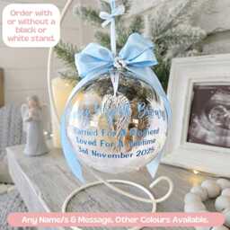 Miscarriage Memorial Ornaments For Daughter, Christmas Ornament, Bauble, Stillborn Baby Gift, Pregnancy Loss Ornament - thumbnail 3