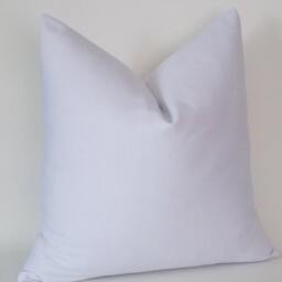 White Cotton Canvas Pillow Cover Modern Throw - thumbnail 2