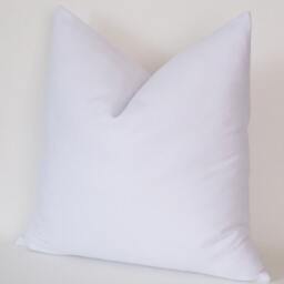 White Cotton Canvas Pillow Cover Modern Throw - thumbnail 3