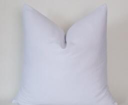White Cotton Canvas Pillow Cover Modern Throw - thumbnail 1