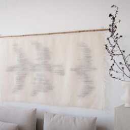 Zeva - Handwoven Wool Tapestry Large Boho Wall Hanging With Bird Motif - thumbnail 4