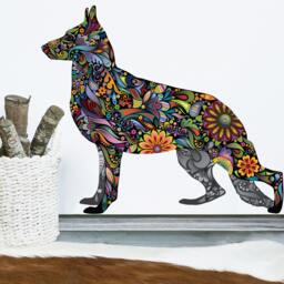 German Shepherd Dog Decal Wall Sticker - thumbnail 1