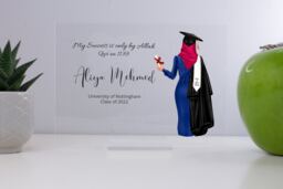 Muslim Graduation Gift - Personalised For Her Islamic Hijab Graduation - thumbnail 1