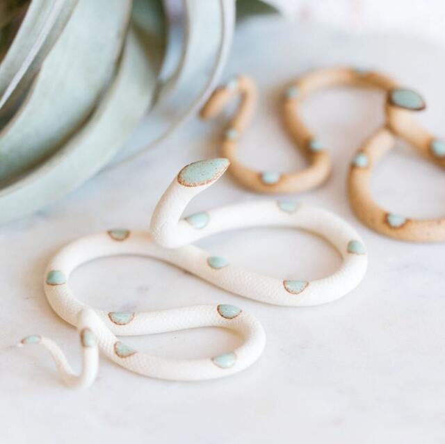 Ceramic Snake, Small By Carter + Rose - image 1
