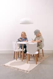 Activity Table & Chair, Toddler Set, Kids Play Table, Desk Wooden Animal Chairs - thumbnail 1