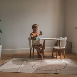 Activity Table & Chair, Toddler Set, Kids Play Table, Desk Wooden Animal Chairs - thumbnail 4