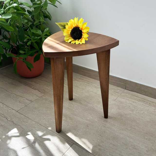 Kado Wooden Side Table - Minimalist Handcrafted Solid Wood Table Living Room Or Bedroom - image 1
