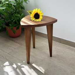 Kado Wooden Side Table - Minimalist Handcrafted Solid Wood Table Living Room Or Bedroom - thumbnail 1