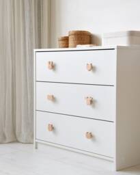 Nursery Dresser Knobs, Forest Animal Pulls For Kids Room Drawers - Woodland, Set Of 6 - thumbnail 1