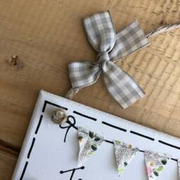 Personalized Craft Room Sign Handmade Wooden Door Plaque With Bunting - thumbnail 3
