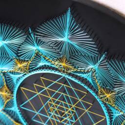 stringart Sri Yantra Sacred Geometry Meditation Wall Art Home Decor D??cor Mandala Zen 3D New Age Spiritual Gift, Yoga - thumbnail 3
