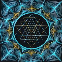 stringart Sri Yantra Sacred Geometry Meditation Wall Art Home Decor D??cor Mandala Zen 3D New Age Spiritual Gift, Yoga - thumbnail 2