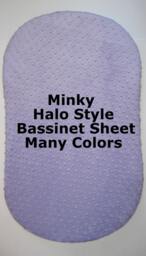 Minky Halo Bassinet Sheet, Personalized Baby Bedding - thumbnail 1
