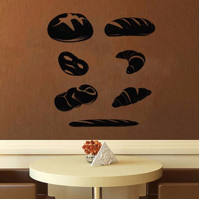 Bakery Wall Decal Bread Pastry Vinyl Sticker 1216 - image 1