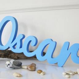 Oscar, Handmade Wooden Name Sign, Nursery Decor, Personalized Gift - thumbnail 2