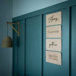 Boho Home Decor, Contemporary Personalized Gifts For Wall Leather Sign, Custom Sign Living Room - thumbnail 1