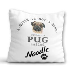 Personalised Pug Cushion Dog Mum Birthday Gift Dogs Name Pillow Pug Owner Present Lover Her Cute Puppy Home Decor - thumbnail 2