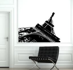 Wall Decal Paris Eiffel Tower Modern Abstract Vinyl Sticker 1819Dz - thumbnail 1