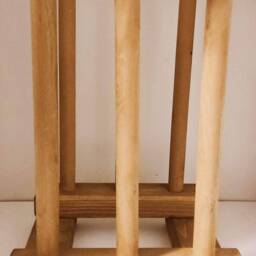 Oak Waxed Personalised Welly Wellington Boot Wooden Stand Storage Wellies Rack Outdoor Shoes Organiser Porch Entryway Cabinet Holder - thumbnail 4