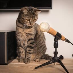 Wooden Microphone Desk Lamp - Silver/Rustic Music Oak Tripod Stand Singer Song Studio Home Theater Decor Handmade - thumbnail 4