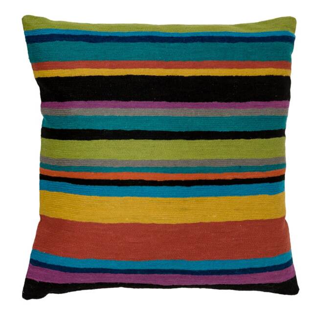 Zaida Rainbow Stripe Cushion Pillow 18 - image 1