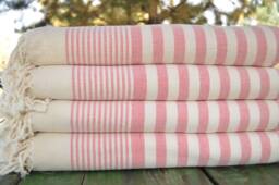 "Terry Towel, Turkish Bath Towel, Red Towel, Beach Towels, 40""x65"