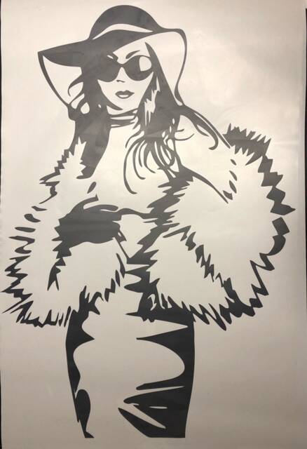 Wall Sticker Shopping Queen 55 X 80 cm