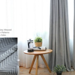 Pair Or Chevron Curtains, Weaved On Both Sides, Heavy Opaque 75% Blackout Rate, Custom Extra Long Wide - thumbnail 2