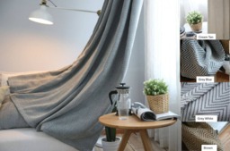 Pair Or Chevron Curtains, Weaved On Both Sides, Heavy Opaque 75% Blackout Rate, Custom Extra Long Wide