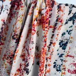 Traditional Reversible Cotton Kantha Quilt - Soft Breathable Handmade Bedspread - thumbnail 2