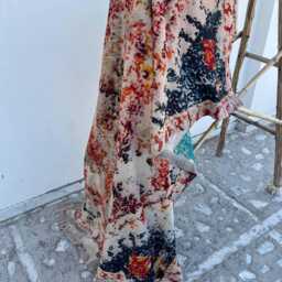 Traditional Reversible Cotton Kantha Quilt - Soft Breathable Handmade Bedspread - thumbnail 3