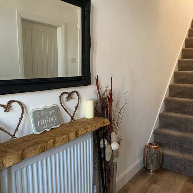 106cm Height Live Edge Console Table With Hairpin Legs Rustic Hallway 102cm UK 48 Hours Dispatch/48 Delivery - image 1