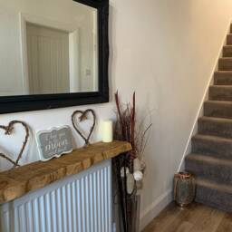 106cm Height Live Edge Console Table With Hairpin Legs Rustic Hallway 102cm UK 48 Hours Dispatch/48 Delivery