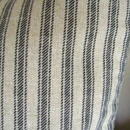 Gray Stripe Pillows Black Ticking Stripe Pillow Covers Red, Blue Pillows 16 18x18 20 All Sizes. Farmhouse - thumbnail 4
