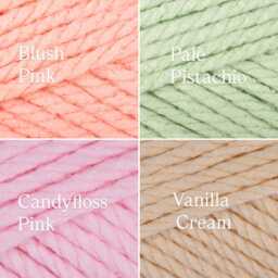 Chunky Knit Baby Blanket Handmade Acrylic Pram Blanket - 25x15 Inches - thumbnail 4