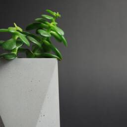 Concrete Planter, Planter Pots, Small Scandinavian Minimalist Style, Table Decor, Gift For Her, Black Pots, Home Decor - thumbnail 3