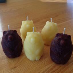 Bear Beeswax Votive Candle - 1 100 Percent Pure Natural Votives - thumbnail 4