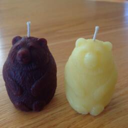 Bear Beeswax Votive Candle - 1 100 Percent Pure Natural Votives - thumbnail 1