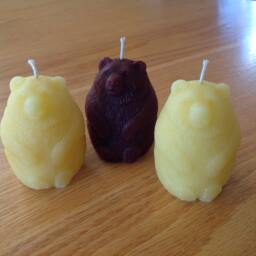 Bear Beeswax Votive Candle - 1 100 Percent Pure Natural Votives - thumbnail 3