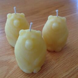 Bear Beeswax Votive Candle - 1 100 Percent Pure Natural Votives - thumbnail 2