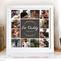 Custom Designed Picture Frame - Family Gift, Photo Collage With Message. Personalised Gift - thumbnail 2
