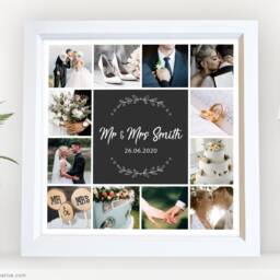 Custom Designed Picture Frame - Family Gift, Photo Collage With Message. Personalised Gift - thumbnail 3