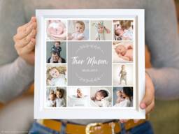 Custom Designed Picture Frame - Family Gift, Photo Collage With Message. Personalised Gift - thumbnail 1