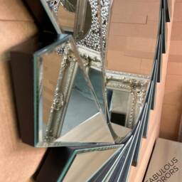 Round Fan Mirror Contemporary - 80cm X Premium Quality - thumbnail 4
