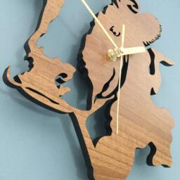 Cow Head Clock. Wooden Perfect For Cattle Farmers. Farmer Related Gifts. Ideal Dairy Farmers. Cows, Cattle & Dairy - thumbnail 3