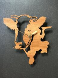 Cow Head Clock. Wooden Perfect For Cattle Farmers. Farmer Related Gifts. Ideal Dairy Farmers. Cows, Cattle & Dairy - thumbnail 1