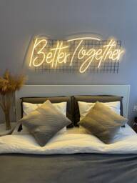 Better Together Custom Led Neon Sign - Wedding Decor Bedroom Sign Girlfriend Gift Light - thumbnail 1