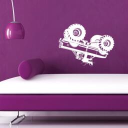 Ant & Monster Truck Hot Rod Vinyl Wall Decal - thumbnail 2