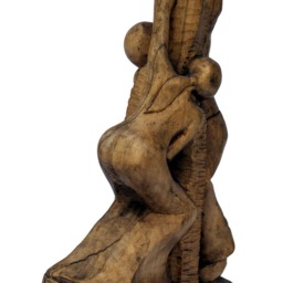 He & She/Wooden Statue Hand Made Sculpture Benedykt Marek Janaszek - thumbnail 2