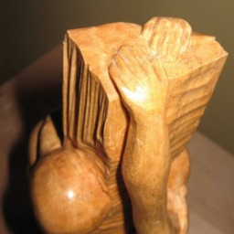 He & She/Wooden Statue Hand Made Sculpture Benedykt Marek Janaszek - thumbnail 4
